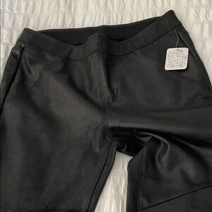 Free People Black Faux Leather Pants